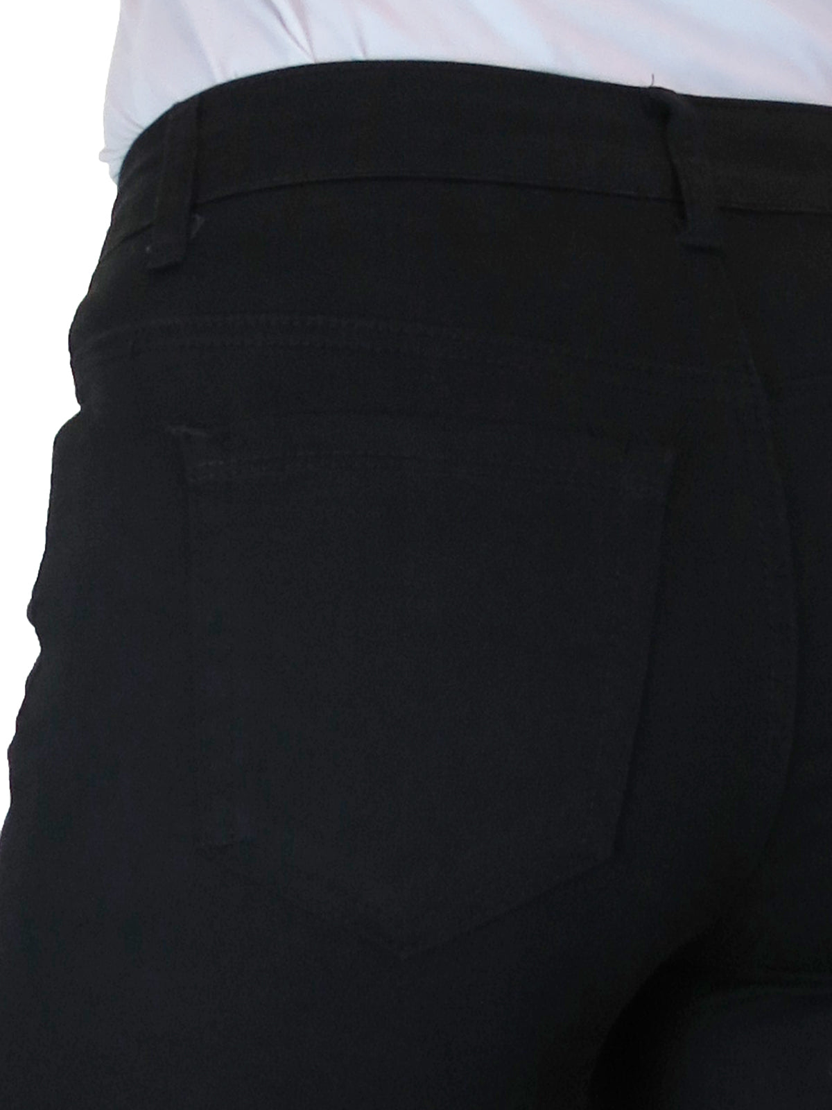 Women's High Waist Coloured Cotton Jeans Black