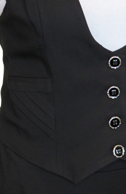 Smart Fully Lined Washable Waistcoat Black
