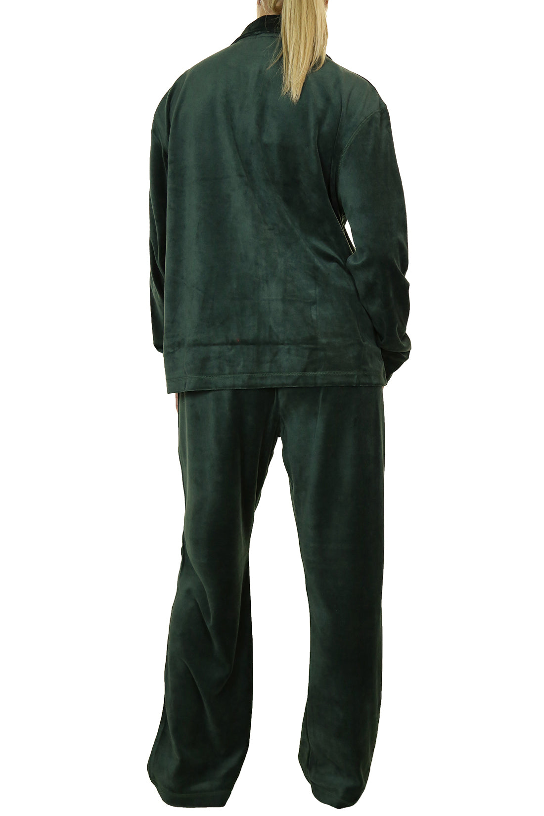 Plus Size Luxury Velour Tracksuit Green