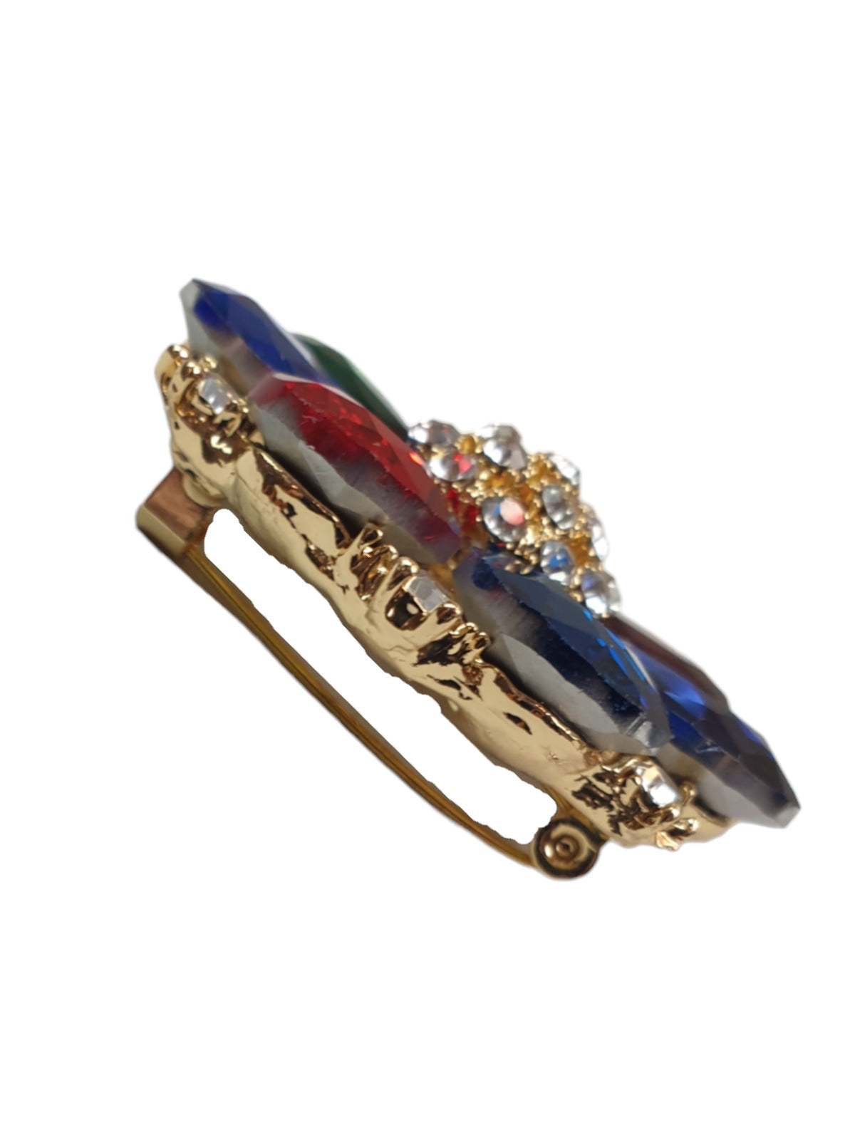 Large Petal Coloured Brooch Multicolour